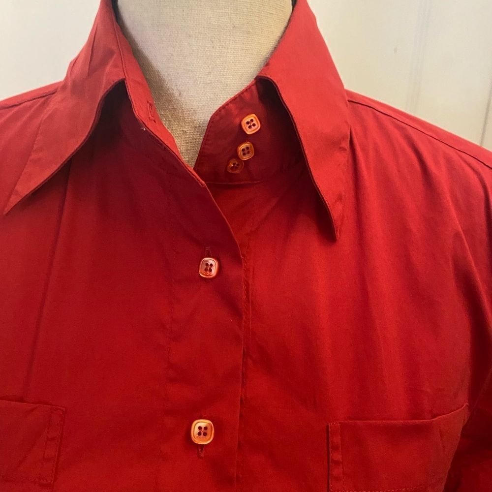 Fendi red shirt blouse, size 38(S) - Picture 2 of 11